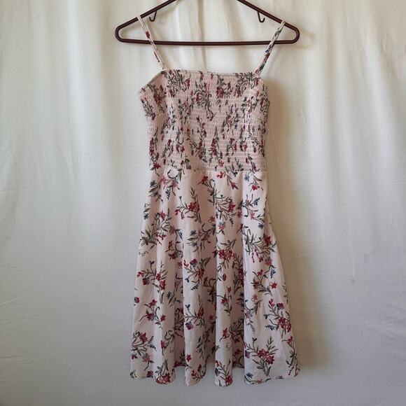 Kelly Felder Dresses & Skirts - Kelly Felder Smocked Floral Sundress Pink Red Blue White Women’s Size 6
